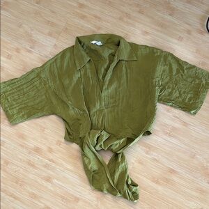 Zara Olive Green Blouse